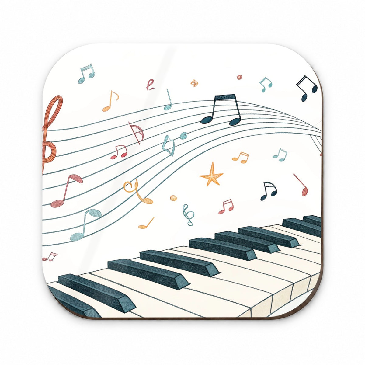 Piano Music Flow Fridge Magnet