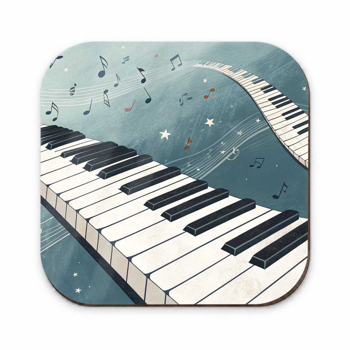Piano Music Wave Fridge Magnet