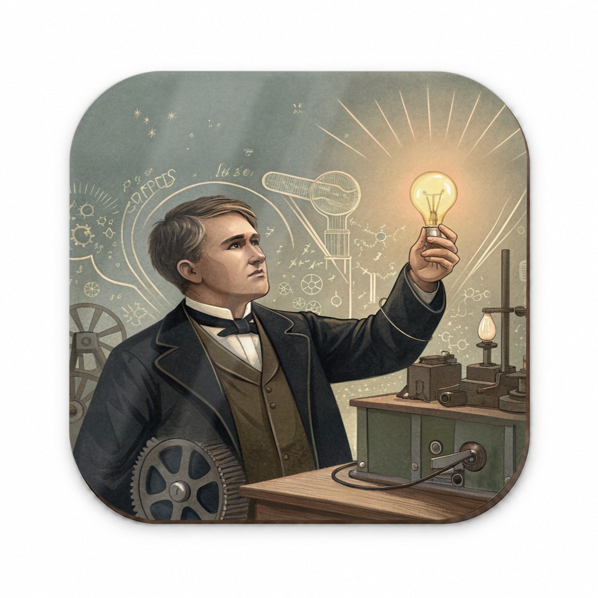 Thomas Edison Historic Inventor Fridge Magnet