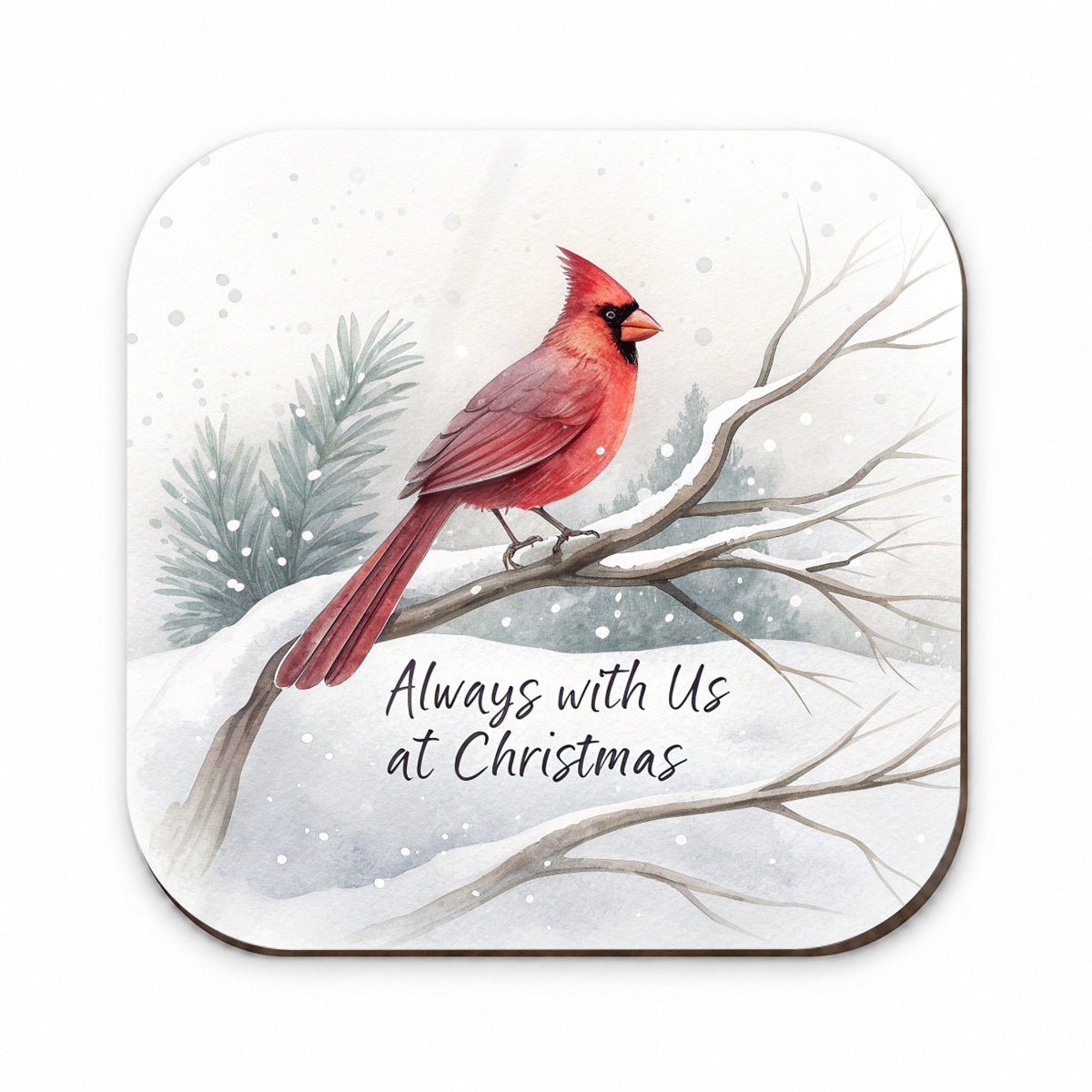 Always With Us Christmas Memorial Cardinal Fridge Magnet