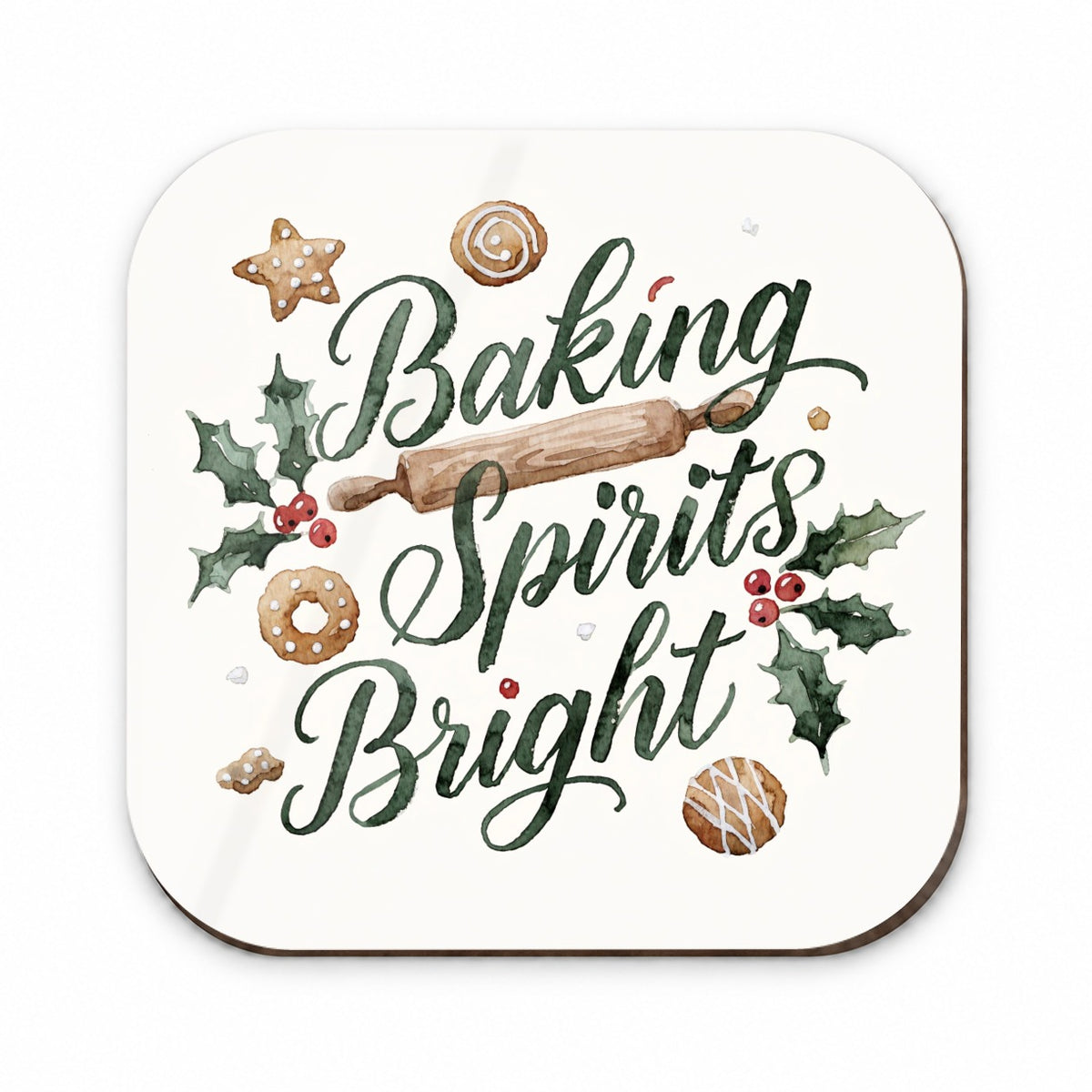 Baking Spirits Bright Christmas Fridge Magnet