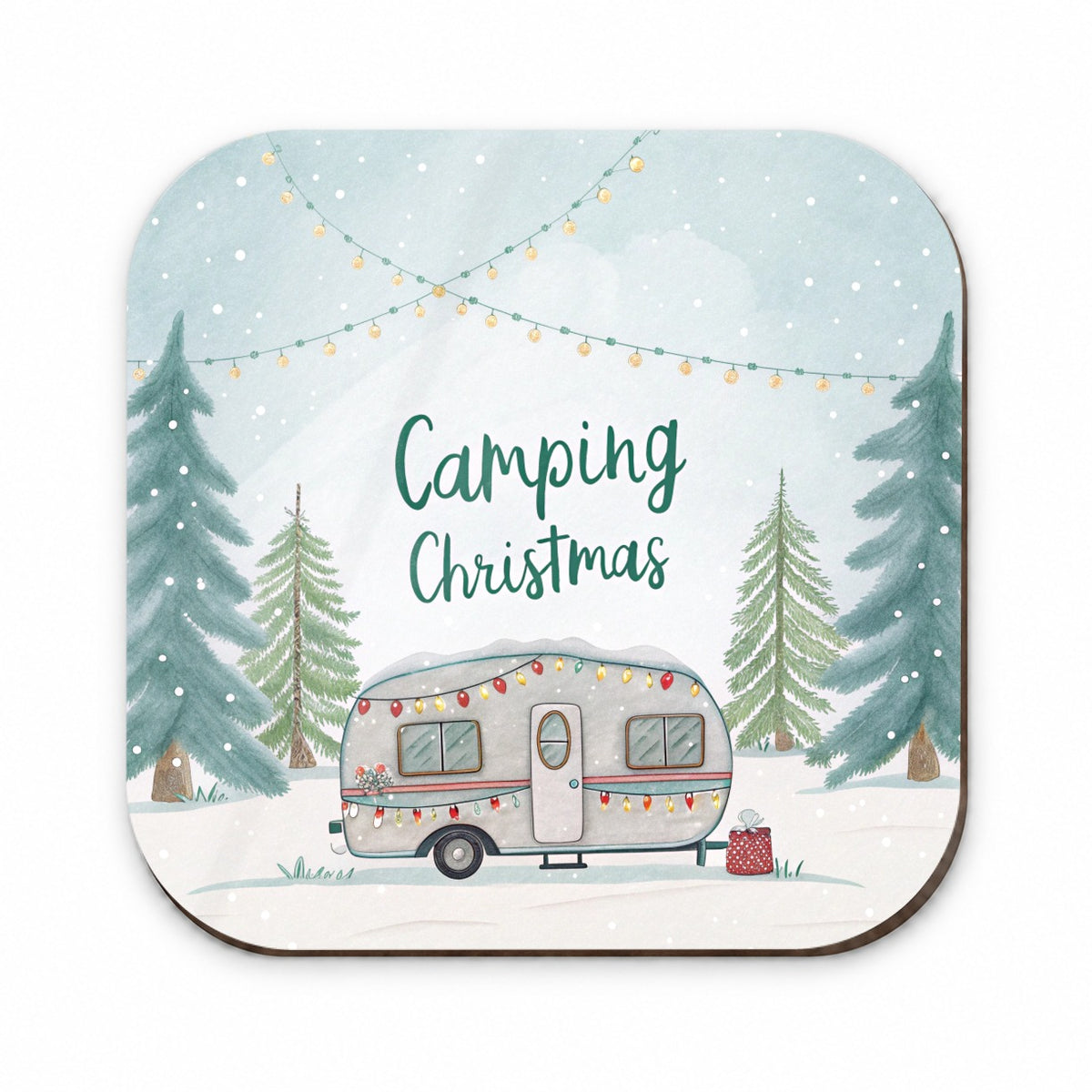 Camping Camper Christmas Fridge Magnet