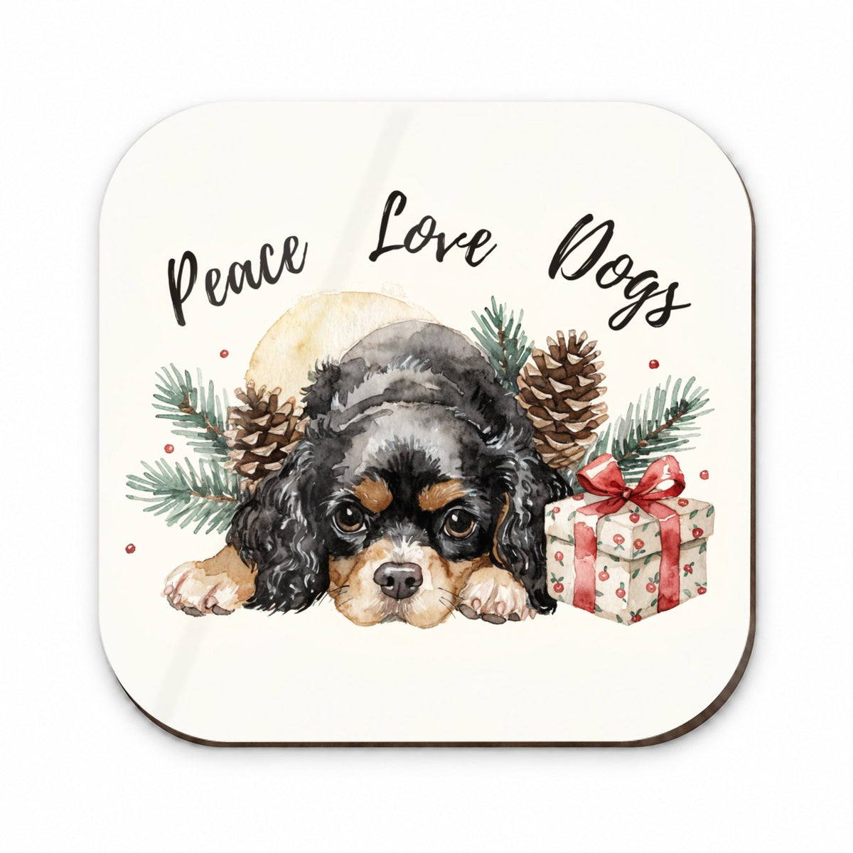Cavalier King Charles Spaniel Peace Love Dogs Fridge Magnet