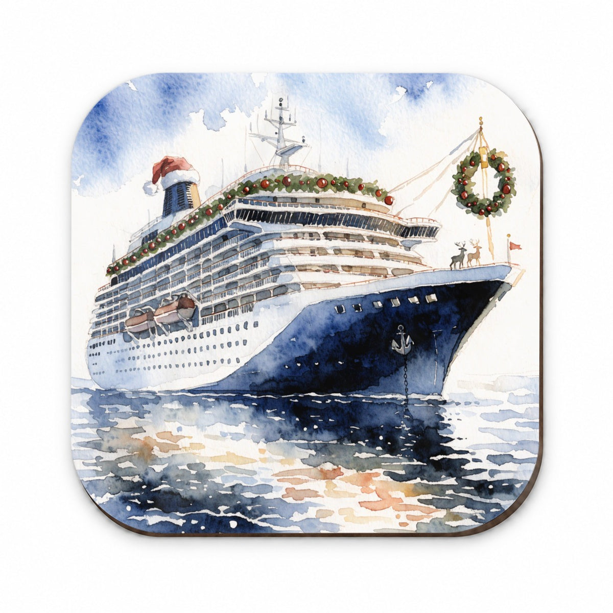 Christmas Cruse Ship Vacation Fridge Magnet