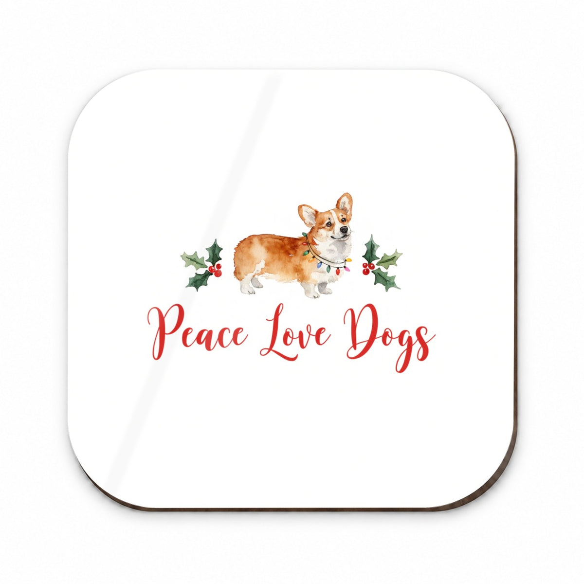 Corgi Christmas Peace Love Dogs Fridge Magnet