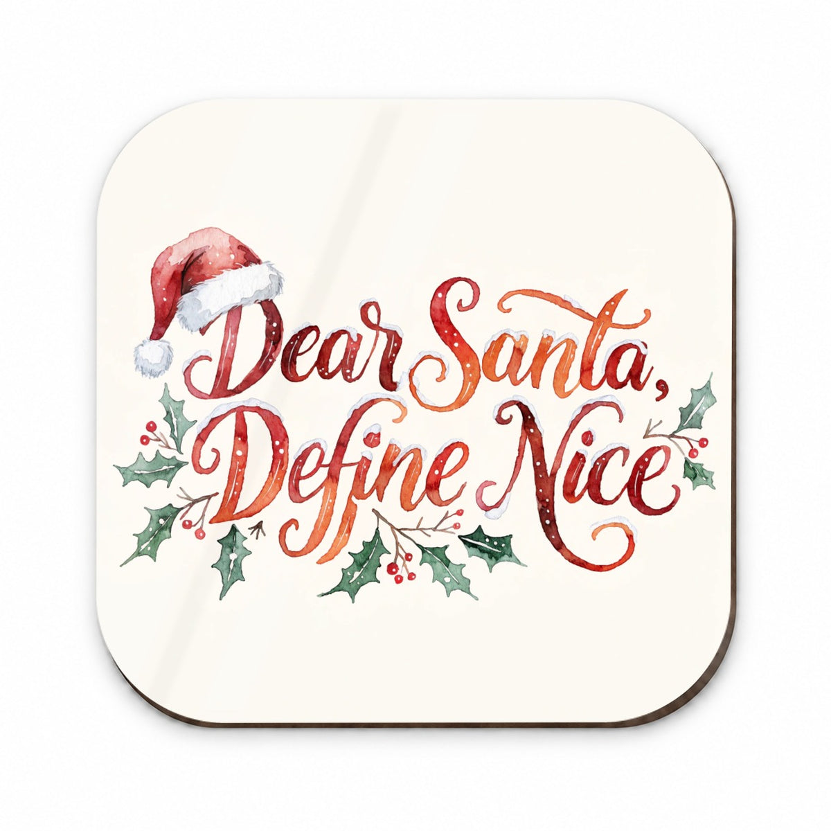 Dear Santa Define Nice Christmas Funny Fridge Magnet