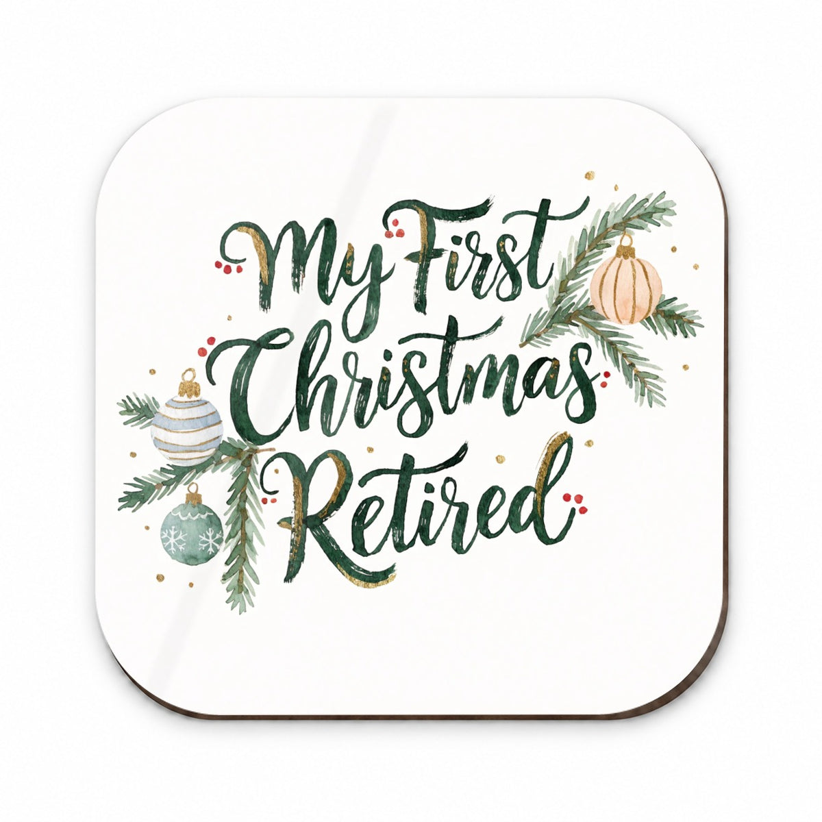 First Christmas Retired Script Fridge Magnet