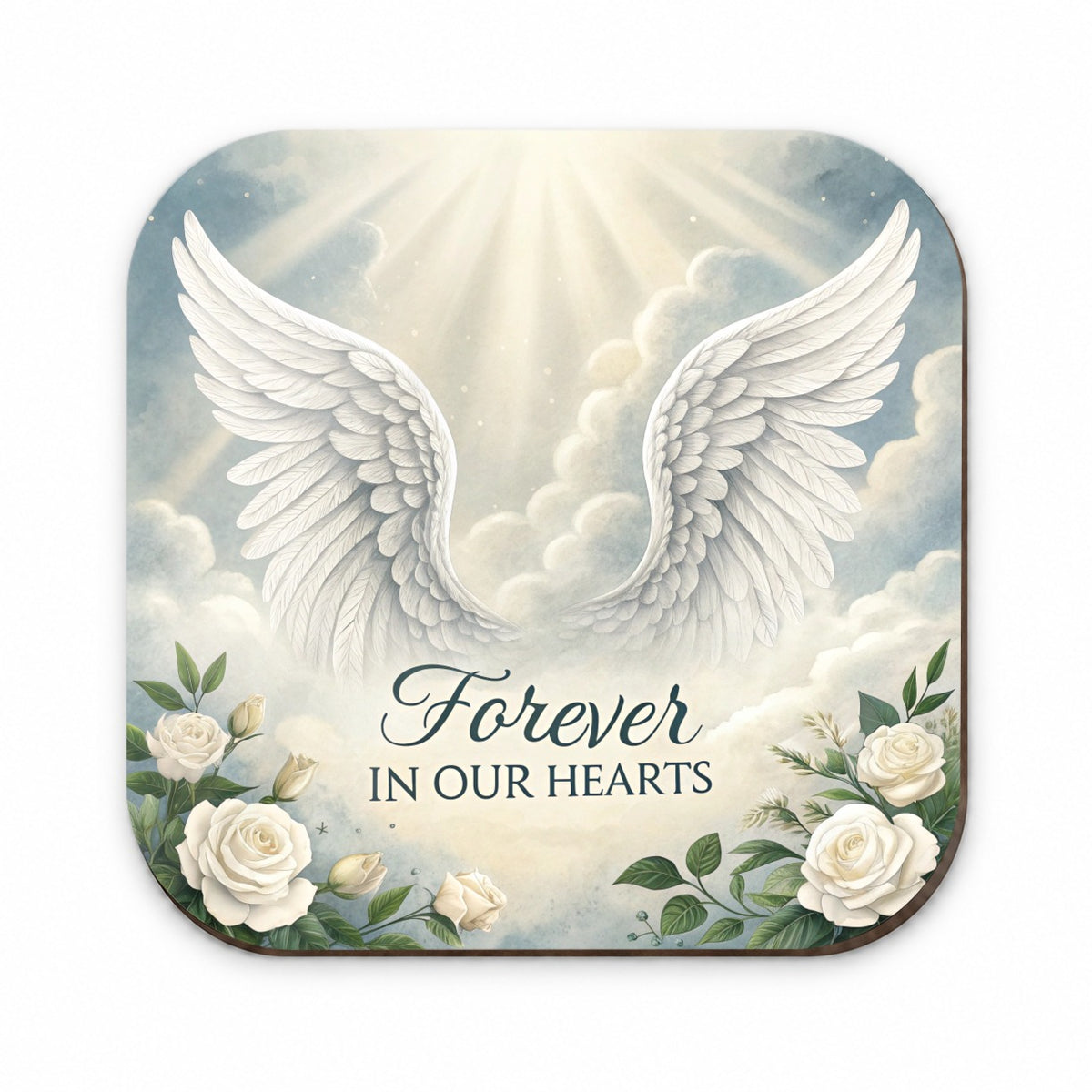 Forever In Our Hearts Angel Wings Heaven Fridge Magnet