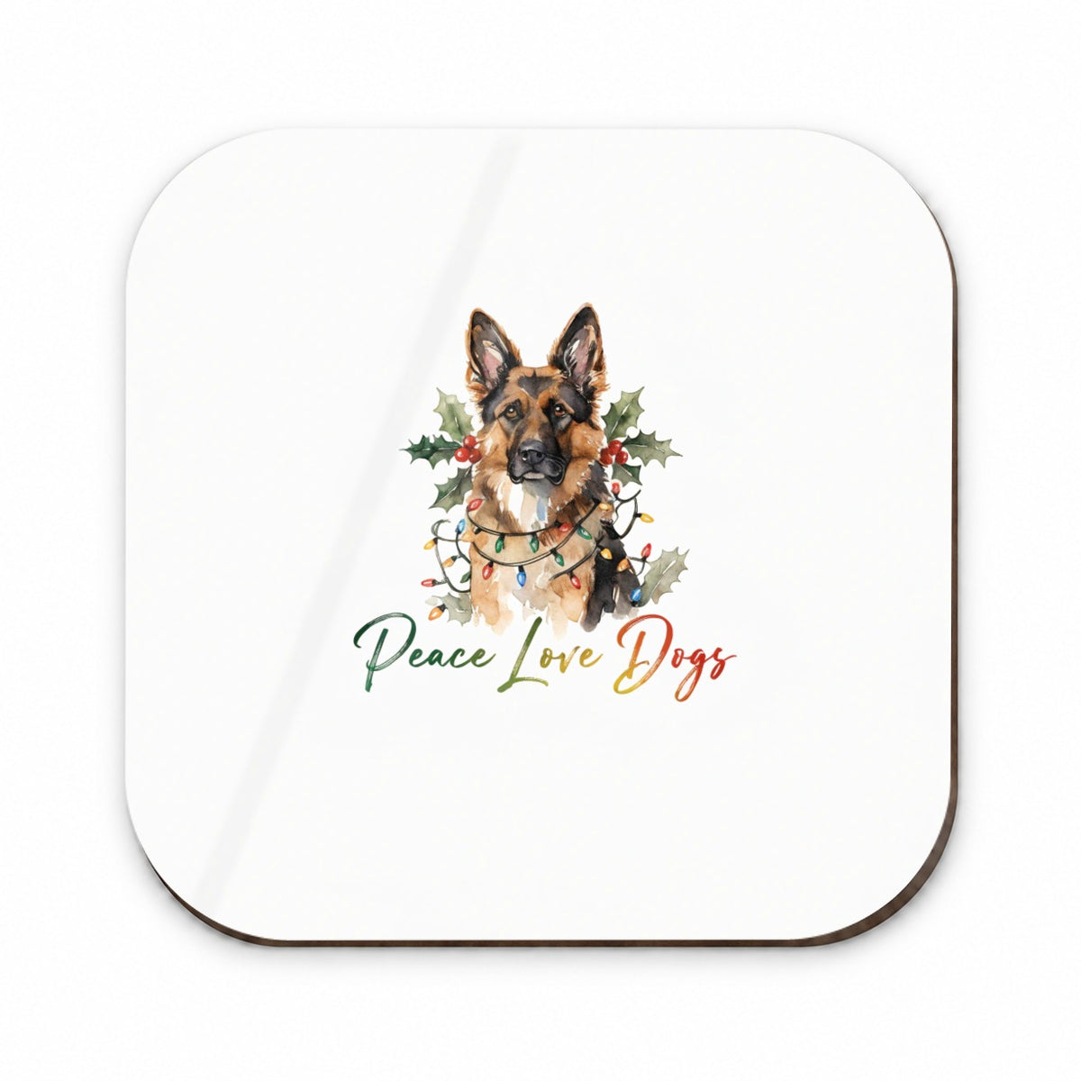German Shepherd Christmas Peace Love Dogs Fridge Magnet