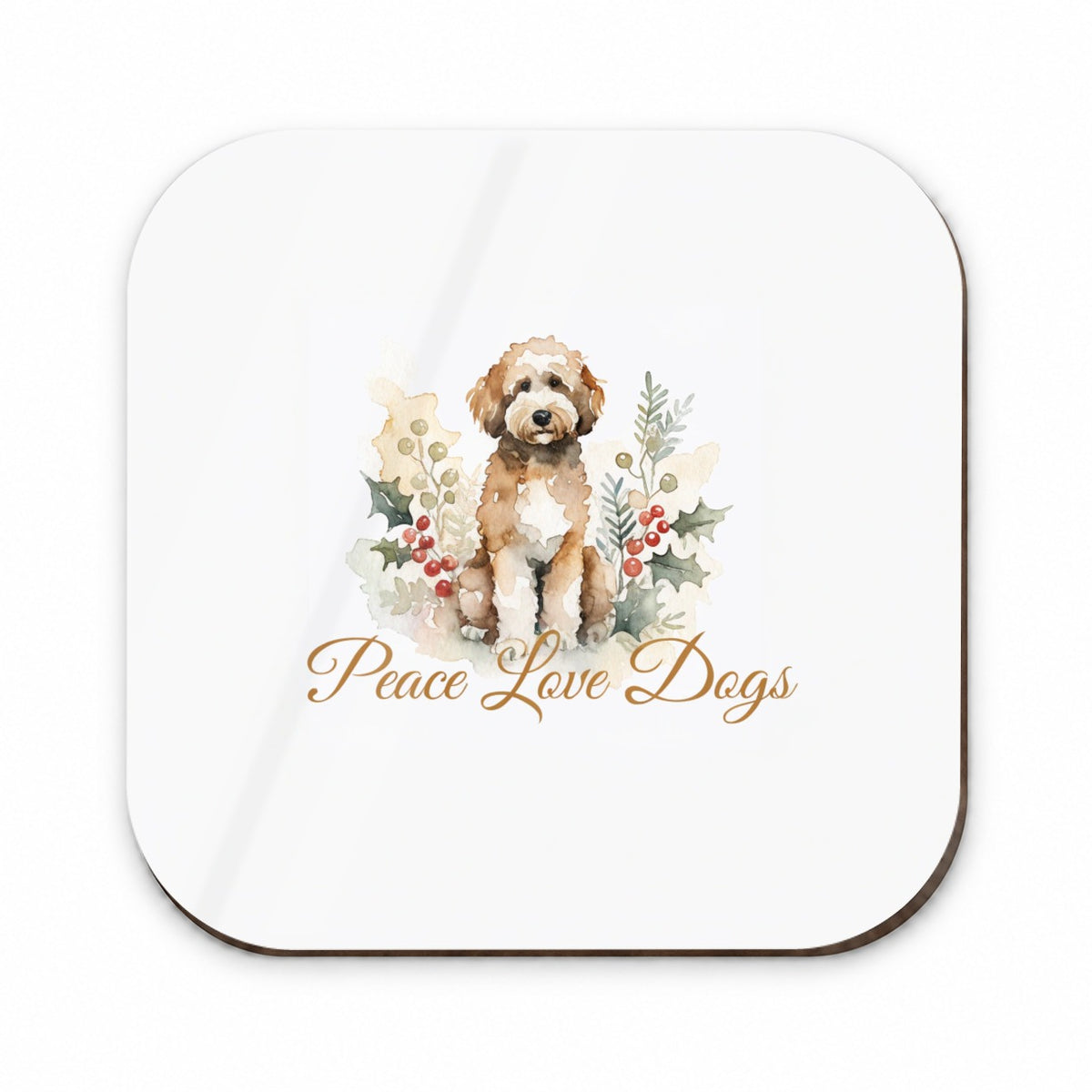 Goldendoodle Christmas Peace Love Dogs Fridge Magnet