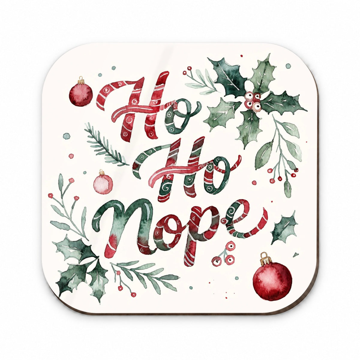 Ho Ho Nope Christmas Funny Red Green Fridge Magnet