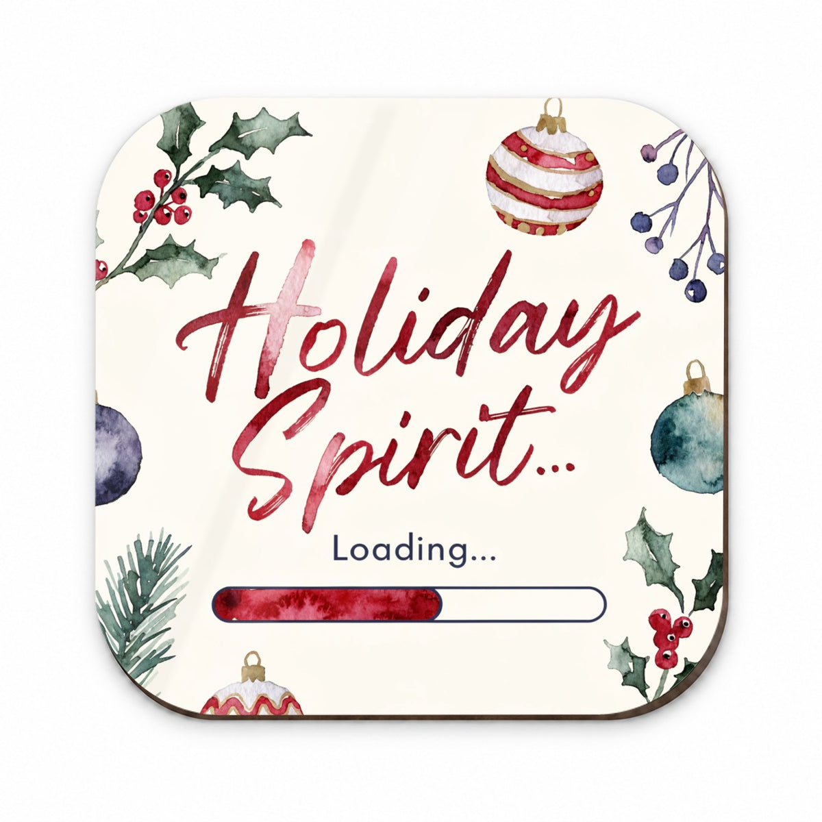 Holiday Spirit Loading Funny Christmas Fridge Magnet