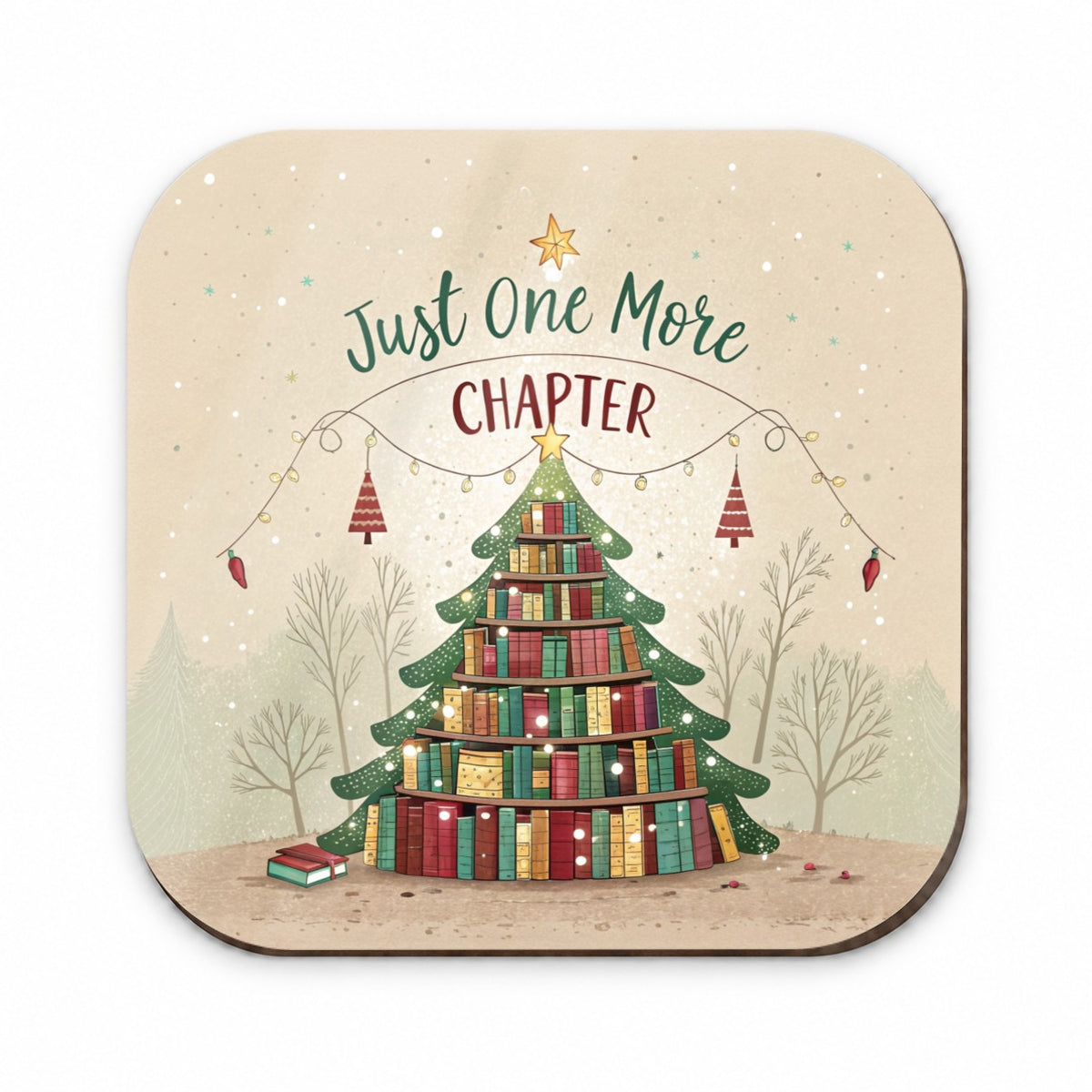 Just One More Chapter Christmas Books Fridge Magnet