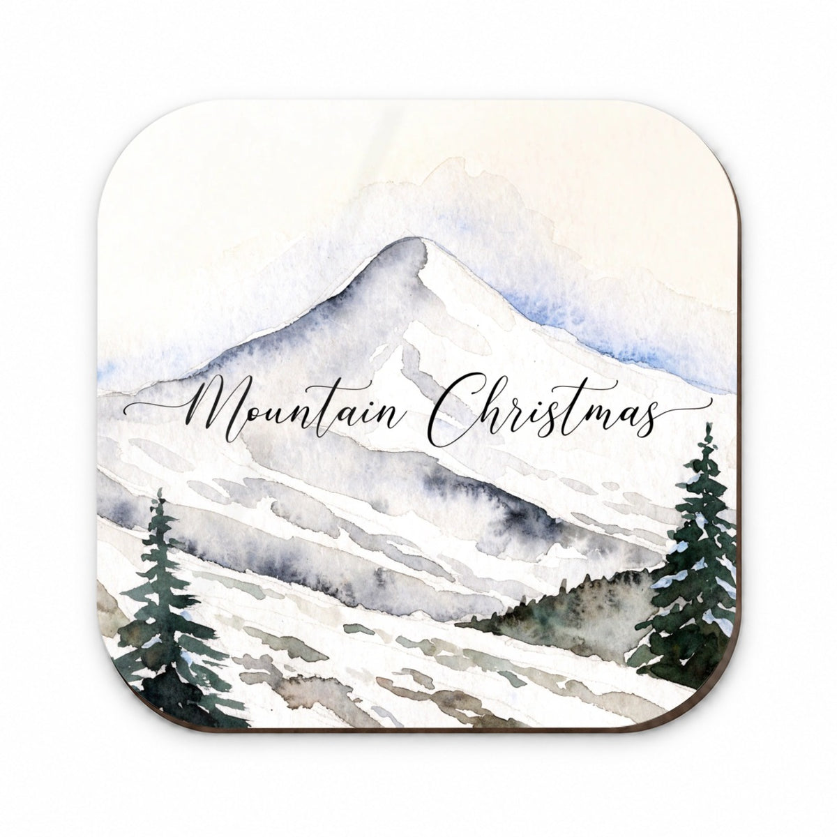 Mountain Christmas Simple Fridge Magnet