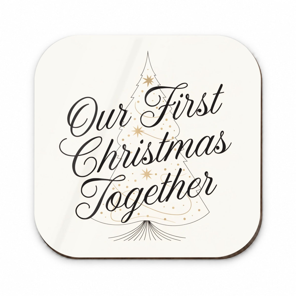Our First Christmas Together Script Fridge Magnet