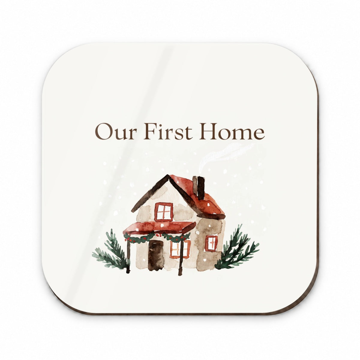 Our First Home Christmas Simple Fridge Magnet