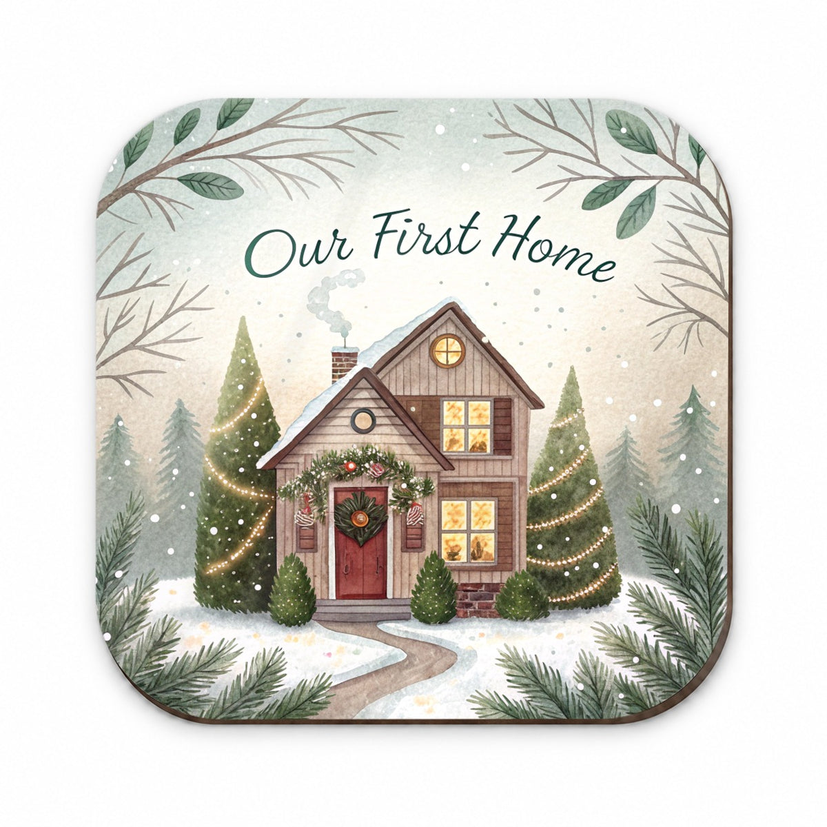 Our First Home Christmas Fridge Magnet