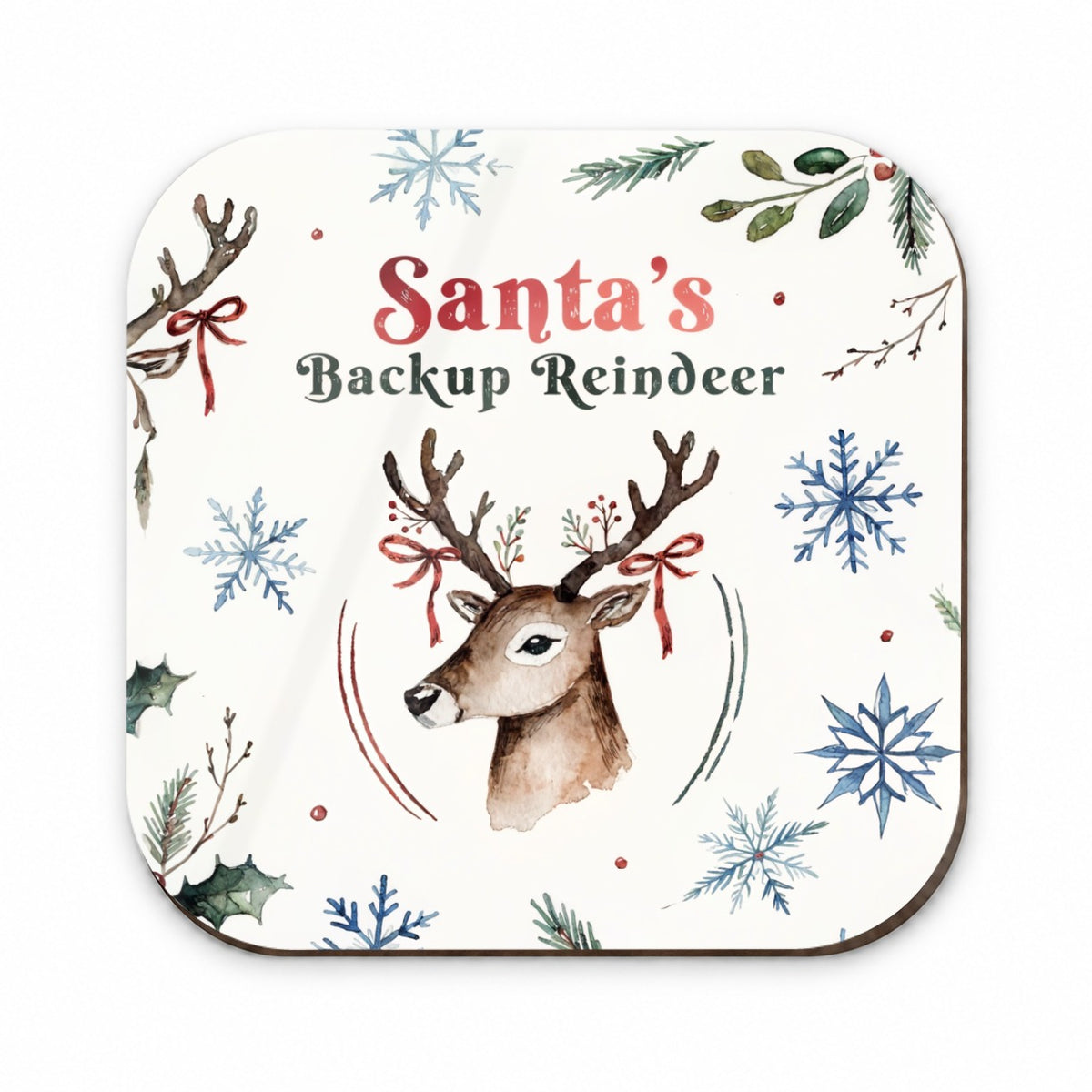 Santa's Backup Reindeer Funny Fridge Magnet