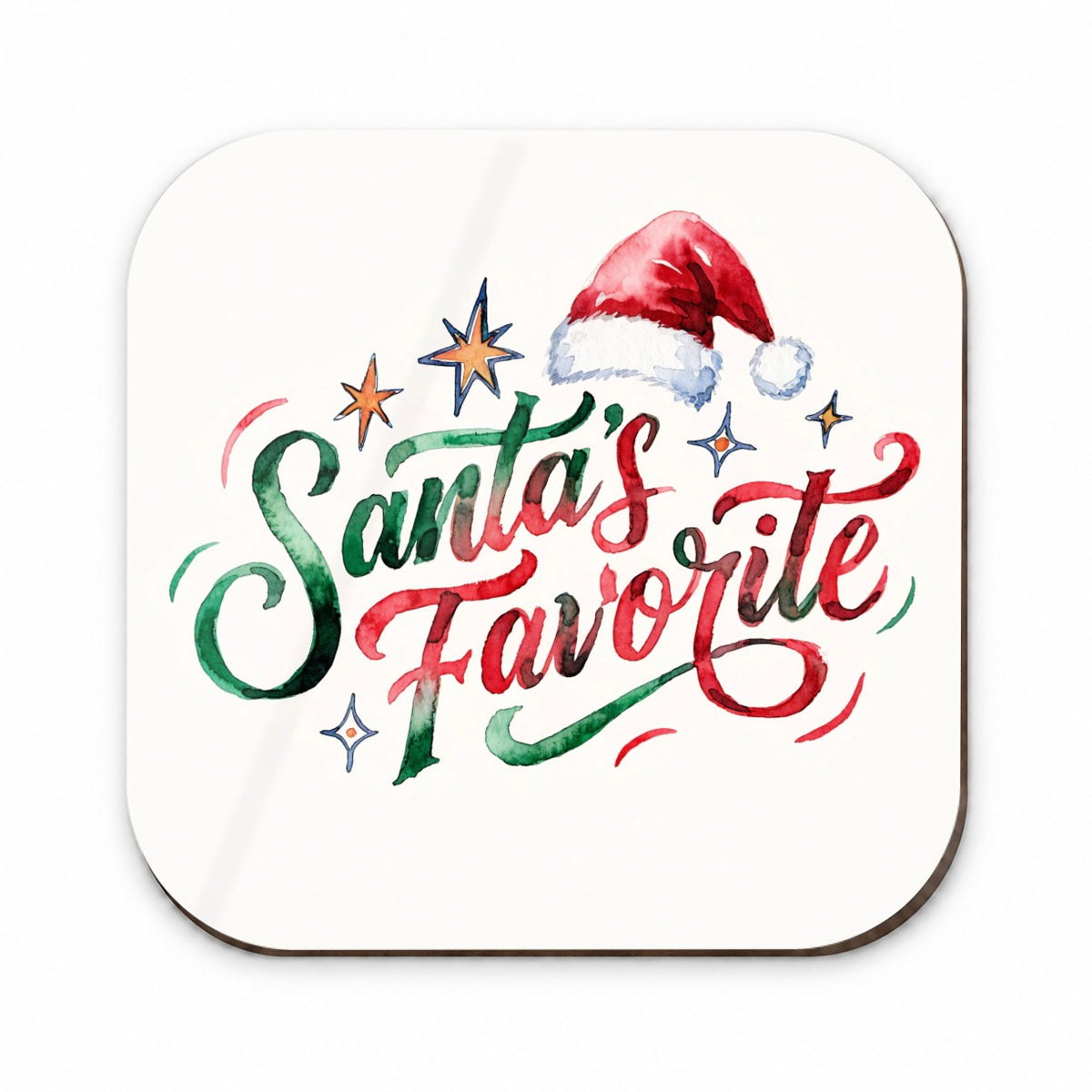 Santa's Favorite Christmas Funny Red Green Fridge Magnet