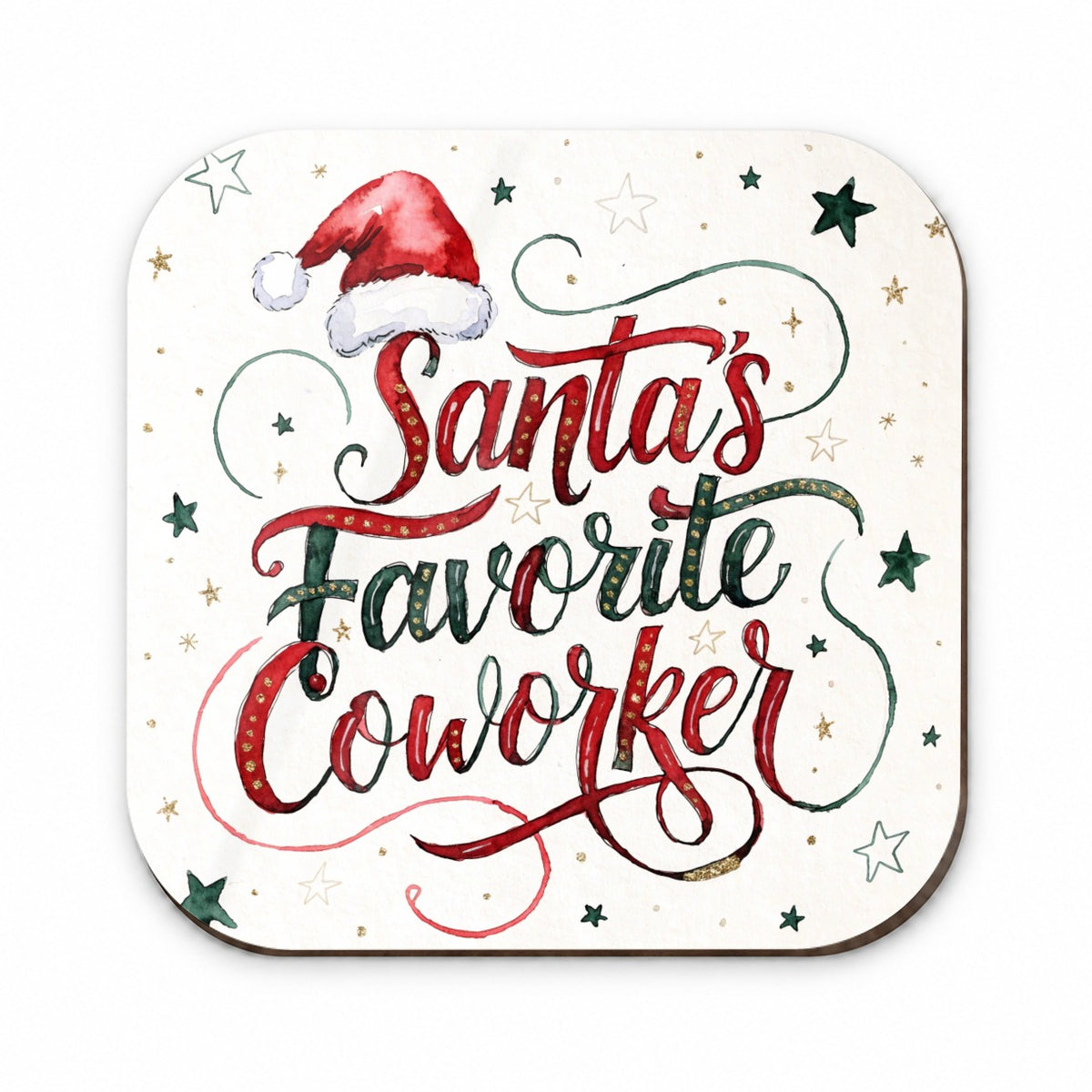 Santa's Favorite Coworker Christmas Fridge Magnet