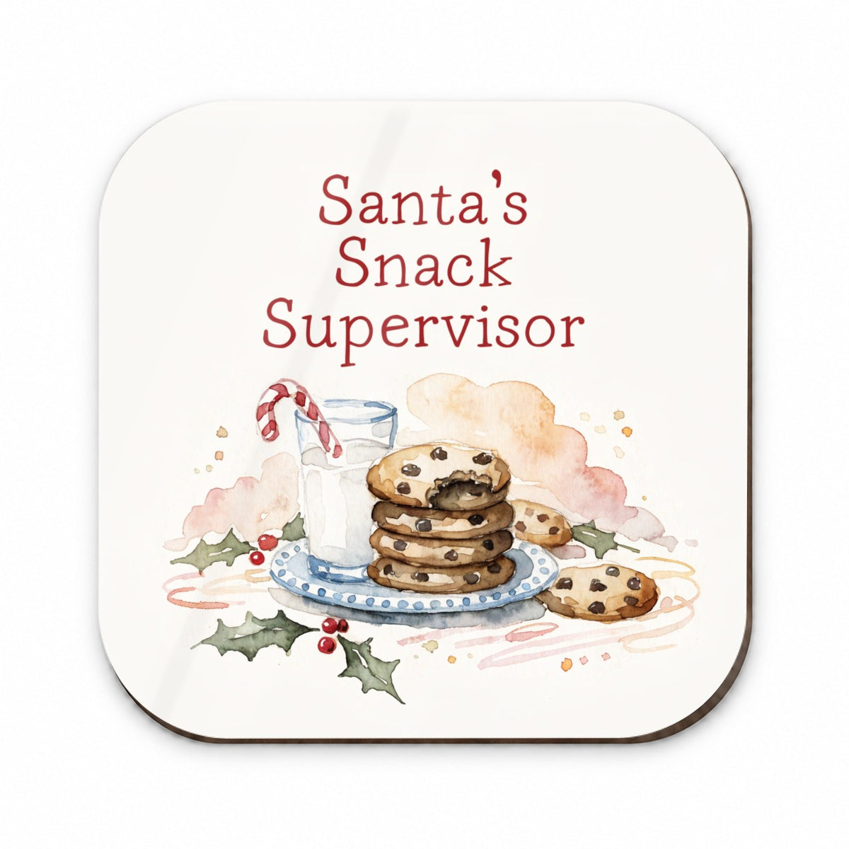 Santa's Snack Supervisor Christmas Funny Fridge Magnet