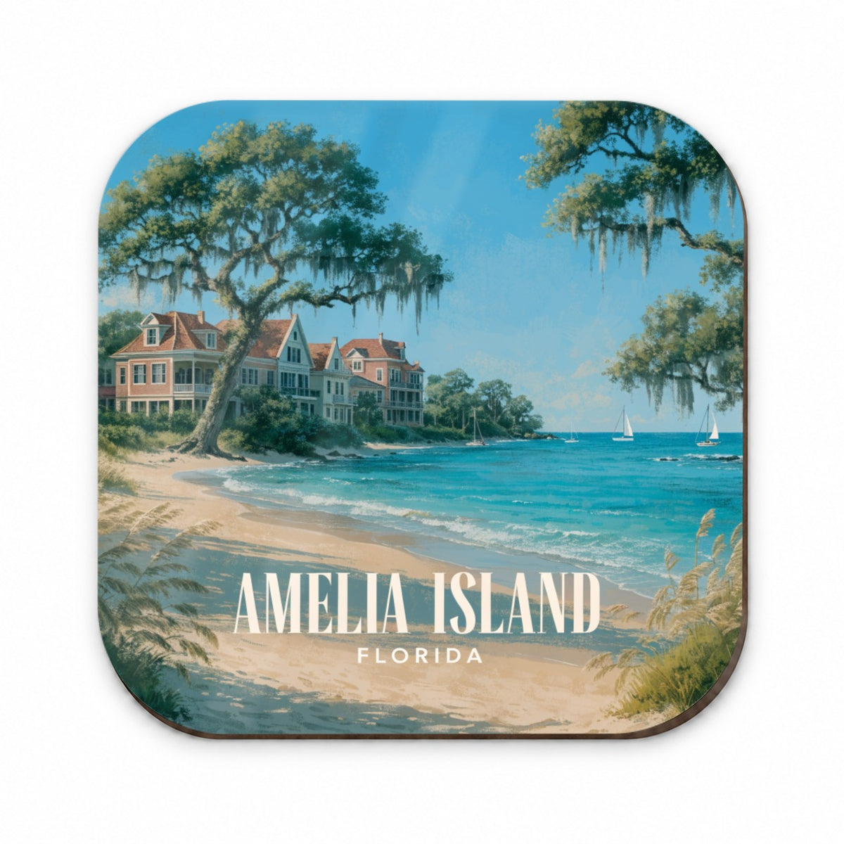 Amelia Island Florida Travel Fridge Magnet