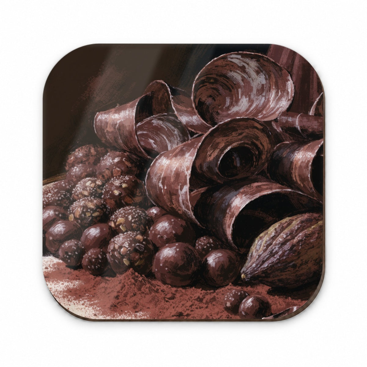 Artisan Chocolate Truffles Fridge Magnet