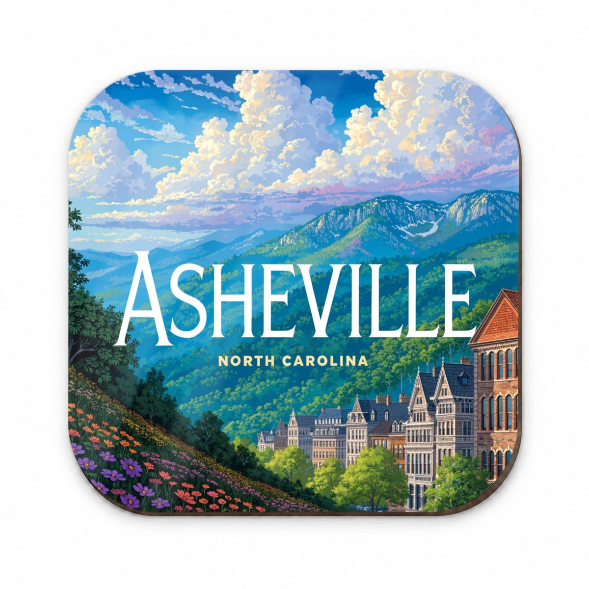 Asheville North Carolina Travel Fridge Magnet