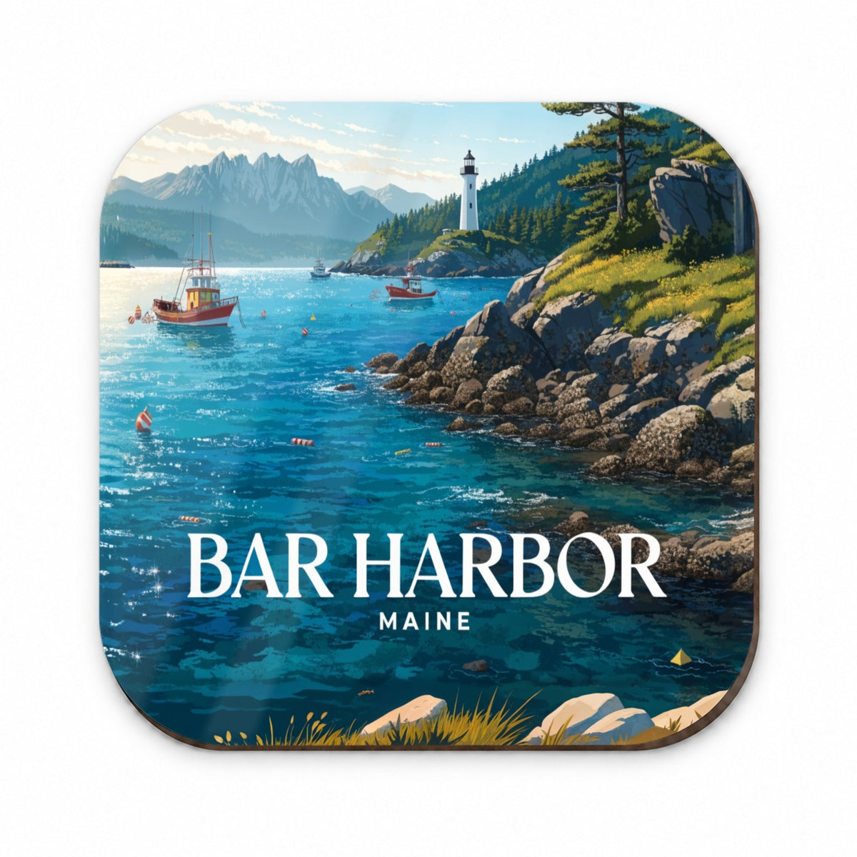 Bar Harbor Maine Travel Fridge Magnet