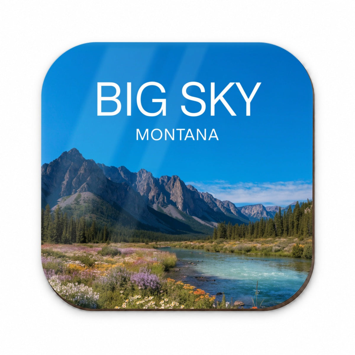 Big Sky Montana Travel Fridge Magnet