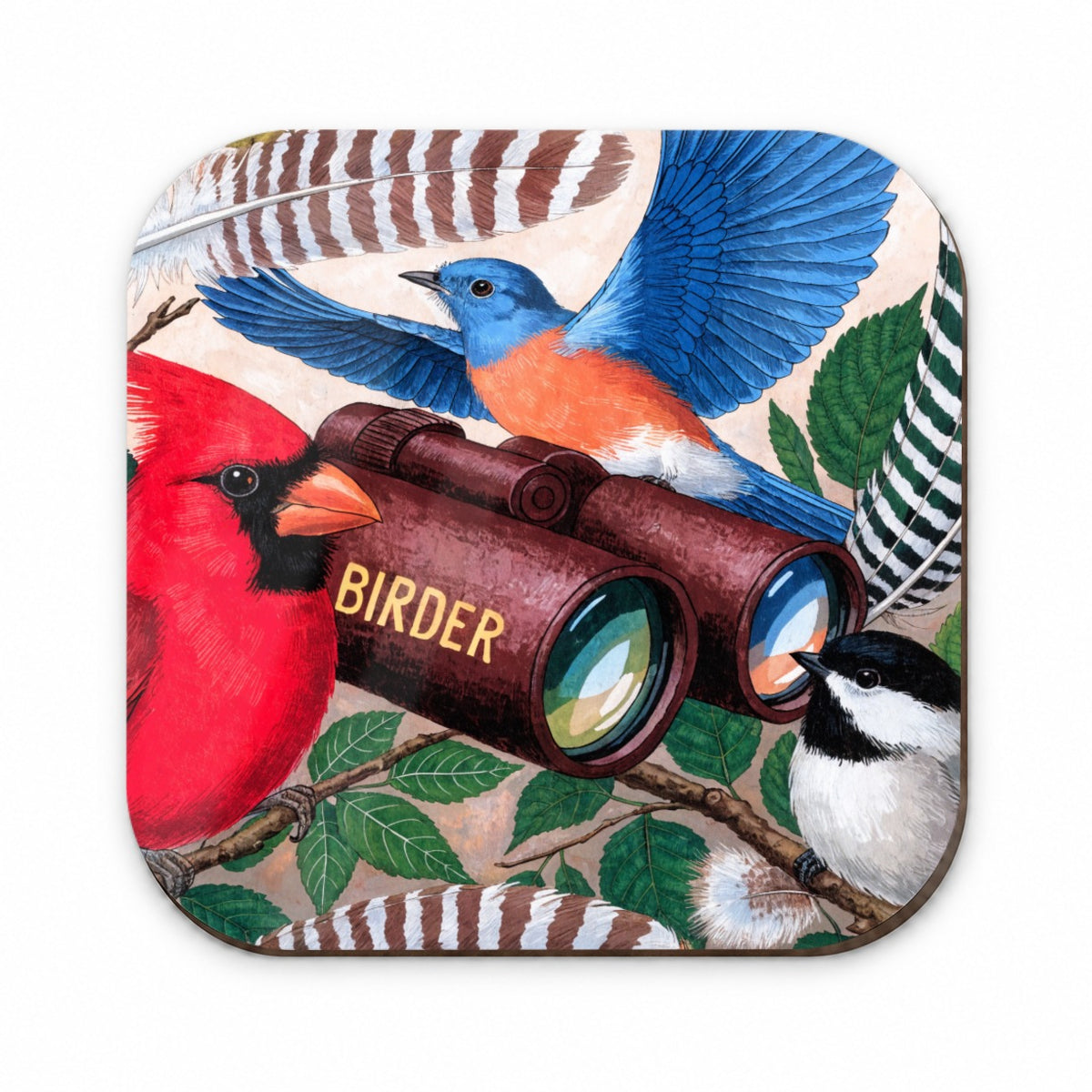 Birder Bird Lover Binoculars Fridge Magnet