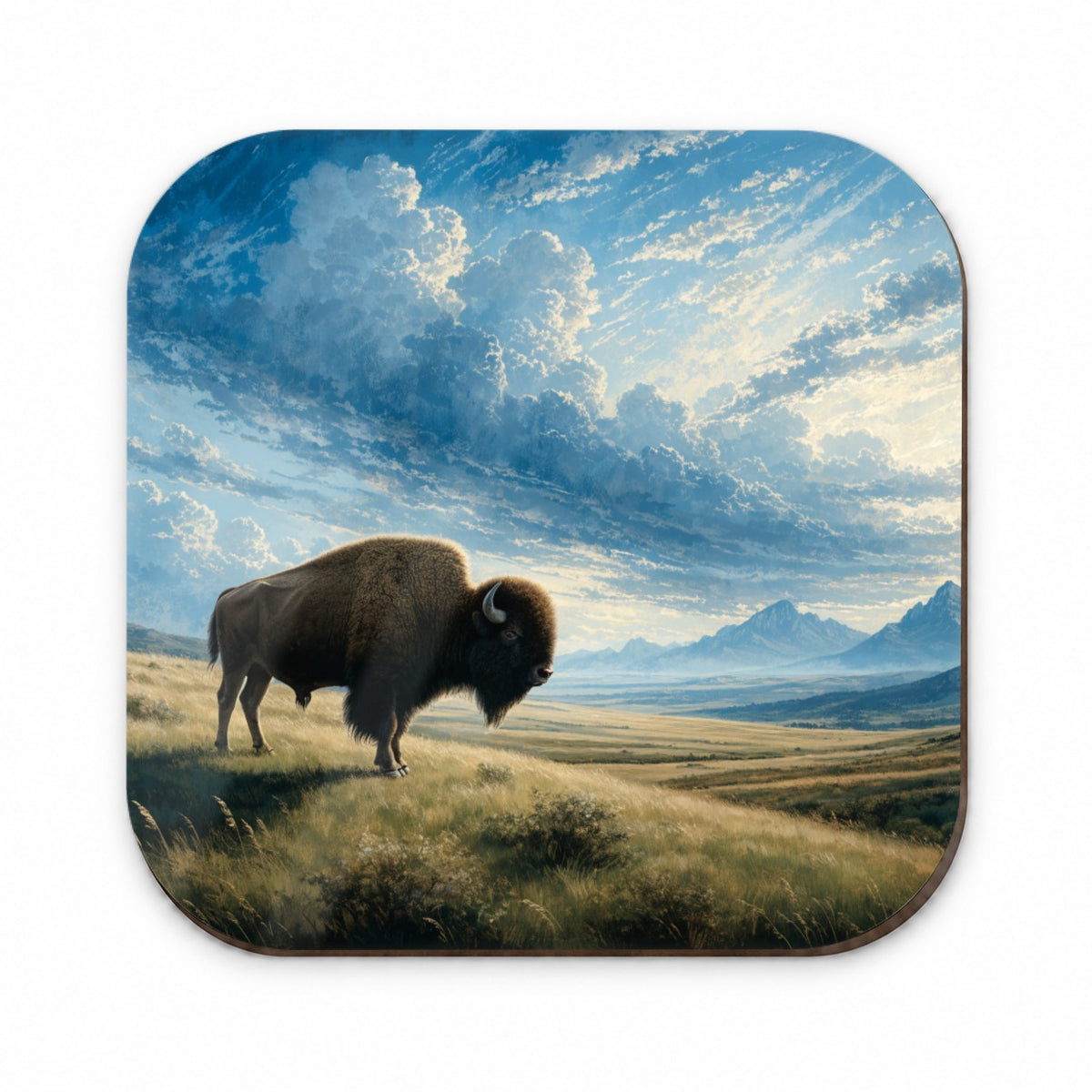 Bison Prairie Landscape Fridge Magnet