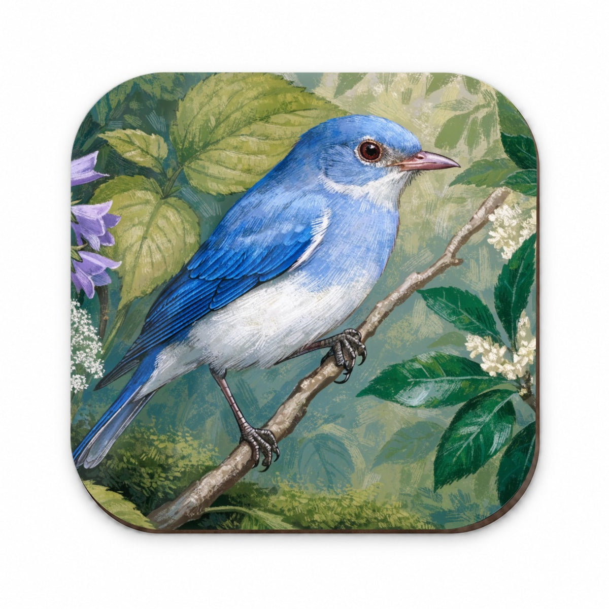 Bluebird Spring Wildflowers Fridge Magnet