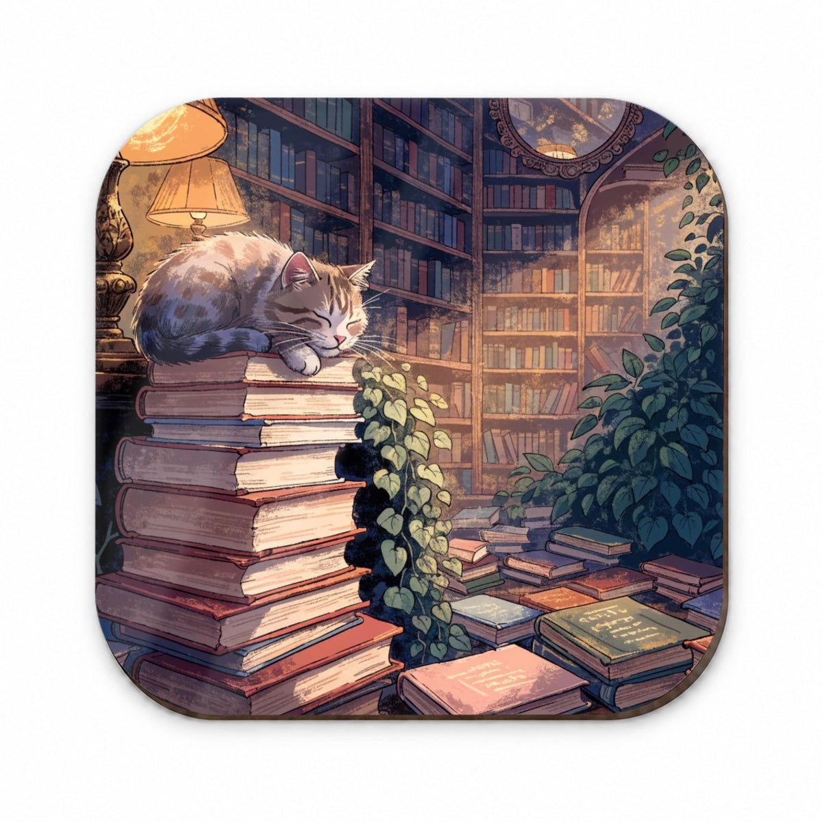 Bookstore Cat Fridge Magnet