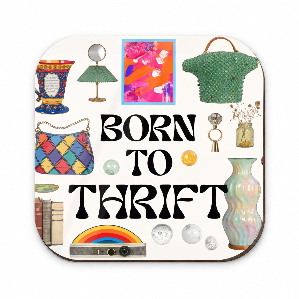 Born To Thrift Thrifting Fridge Magnet