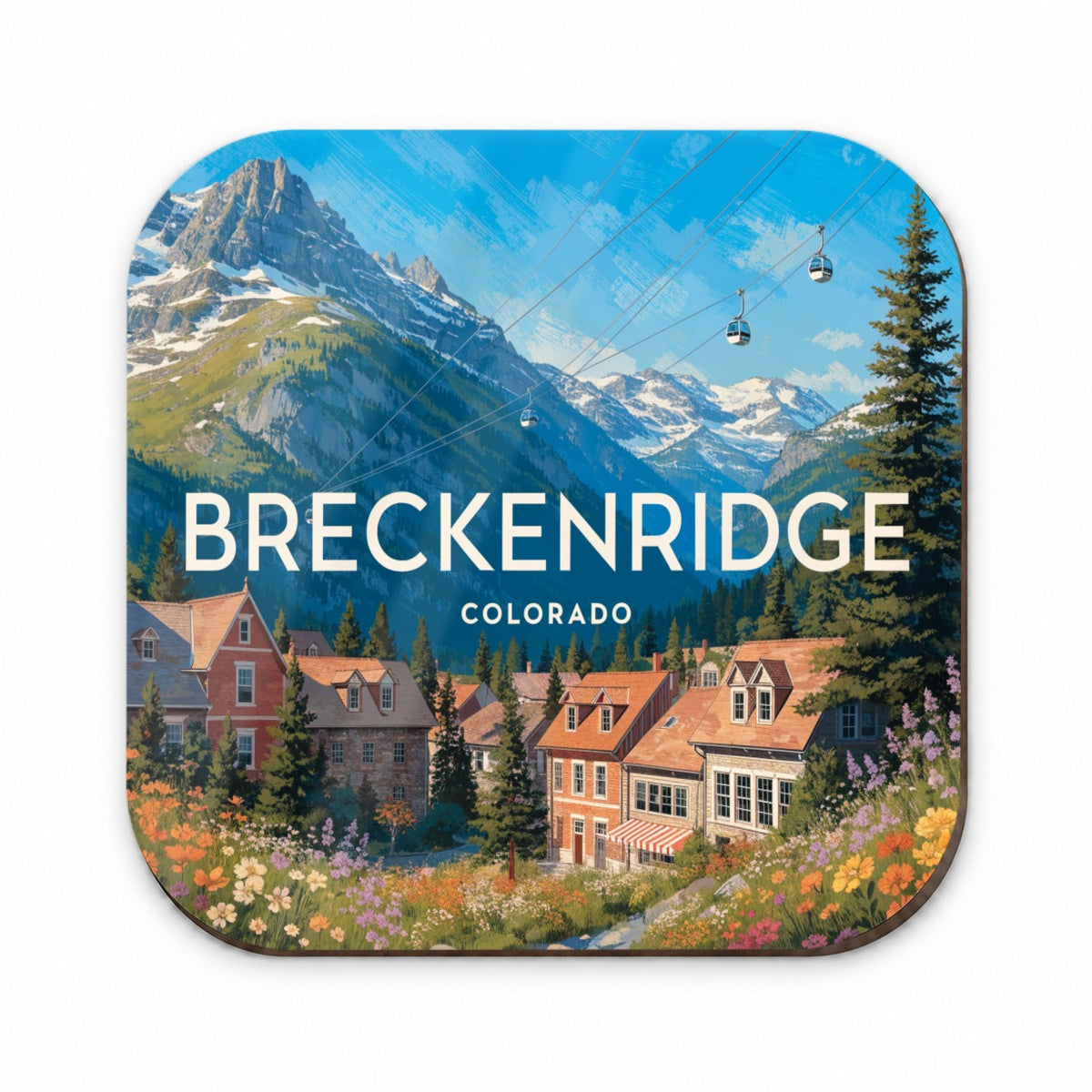Breckenridge Colorado Mountains Travel Fridge Magnet