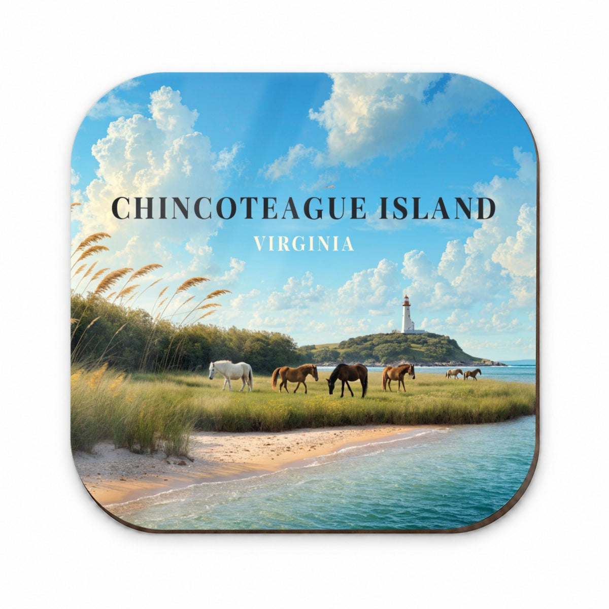 Chincoteague Island Virginia Travel Fridge Magnet