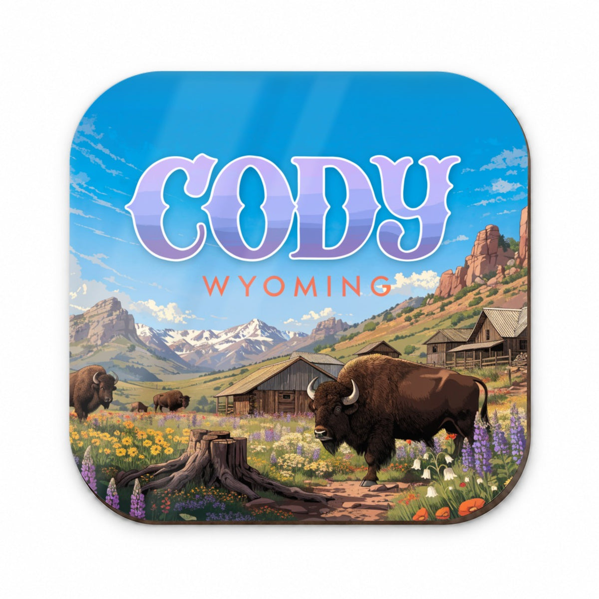 Cody Wyoming Travel Fridge Magnet