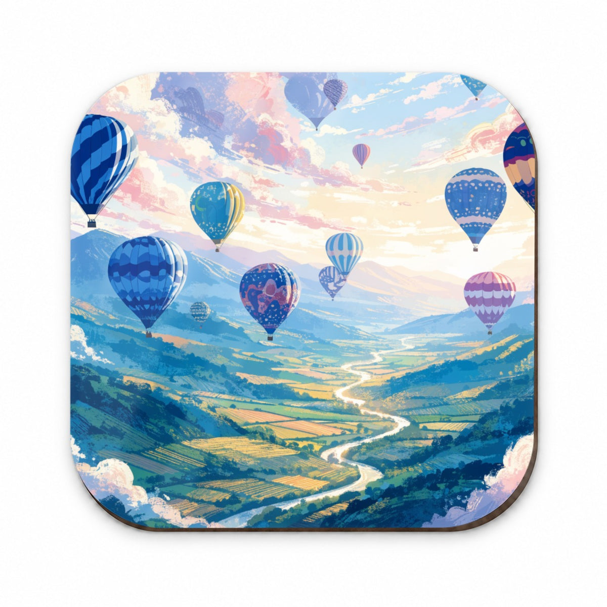 Colorful Hot Air Balloons Fridge Magnet