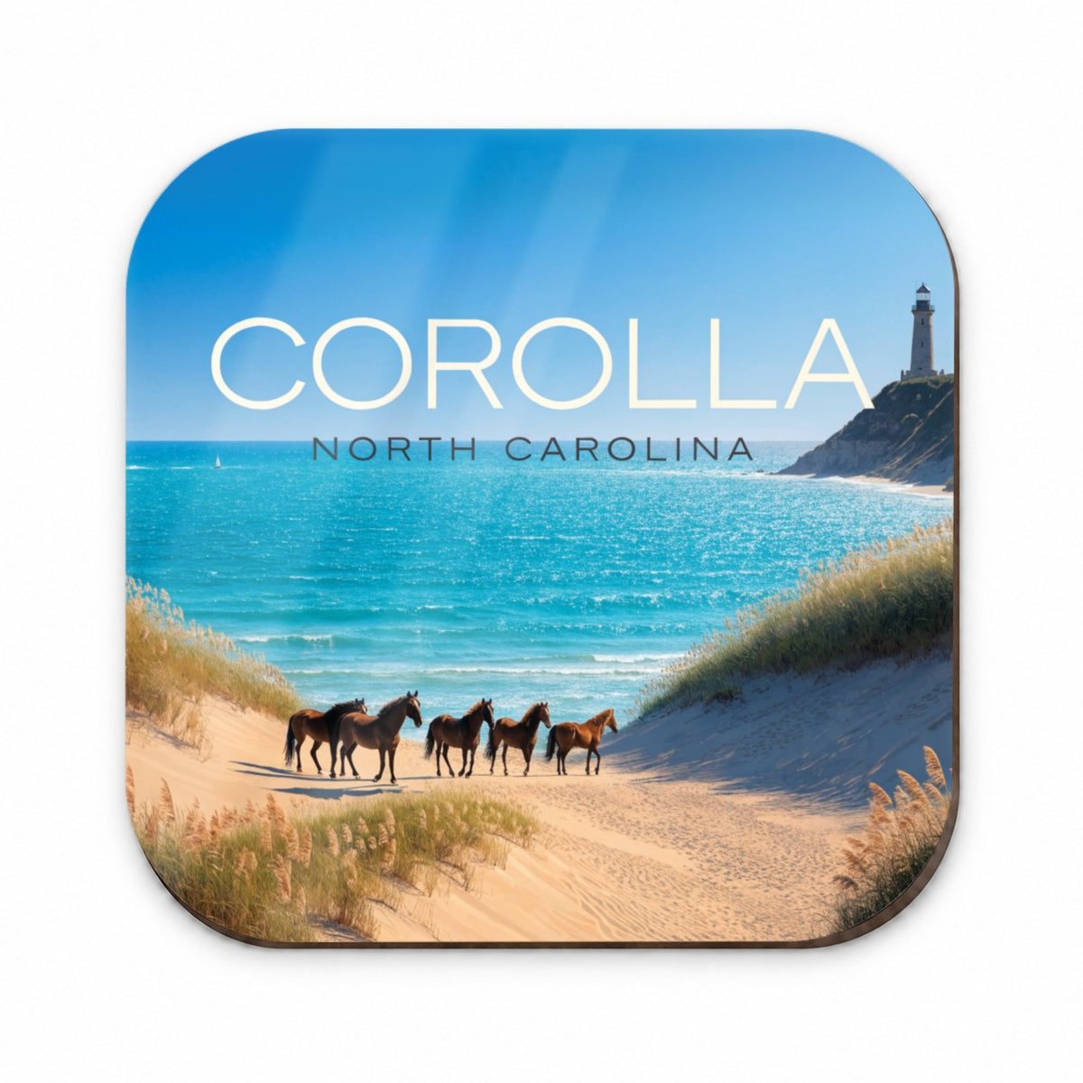 Corolla North Carolina Travel Fridge Magnet