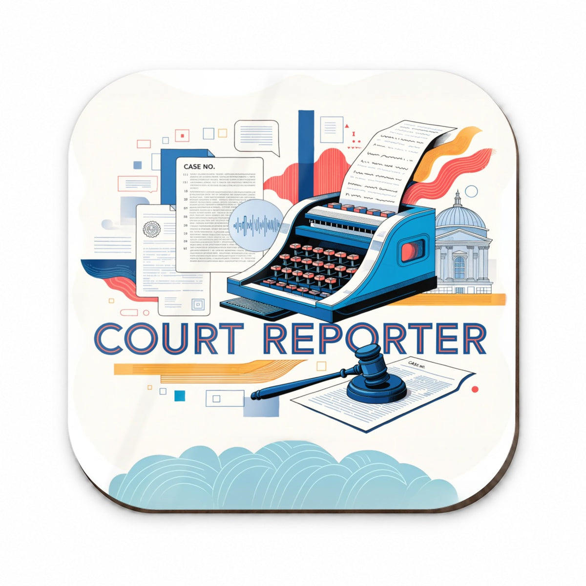 Court Reporter Fridge Magnet