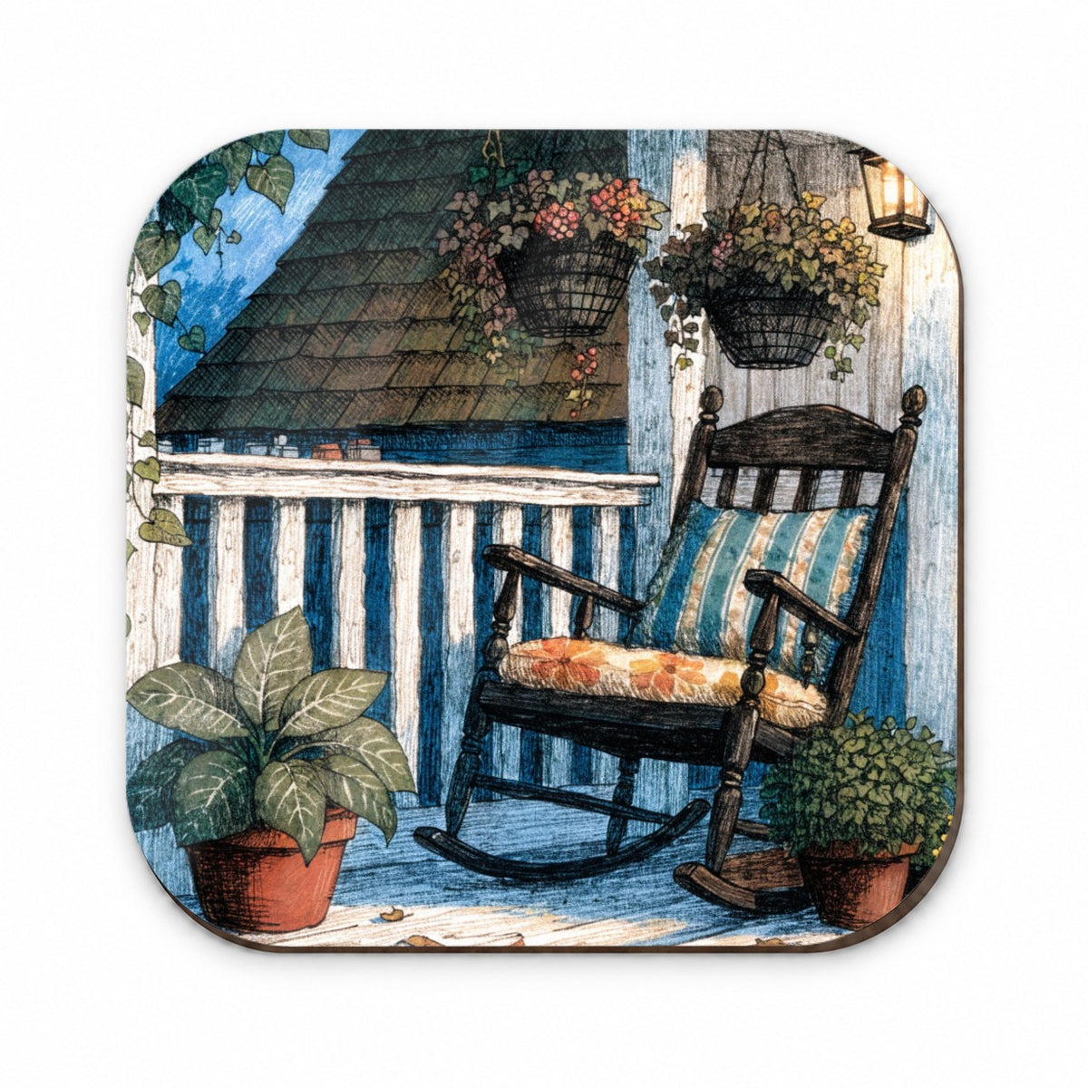Cozy Cottage Porch Fridge Magnet