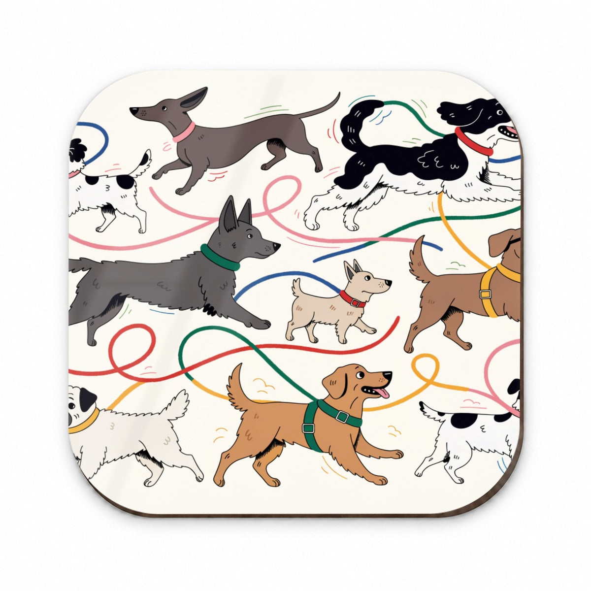 Dog Walk Chaos Fridge Magnet
