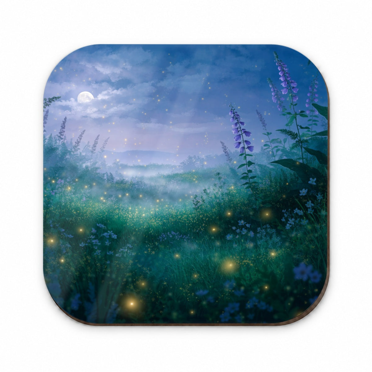 Fireflies Moonlit Wildflower Meadow Fridge Magnet