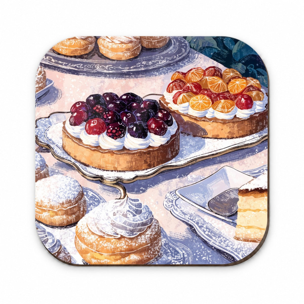 French Patisserie Pastries Fridge Magnet