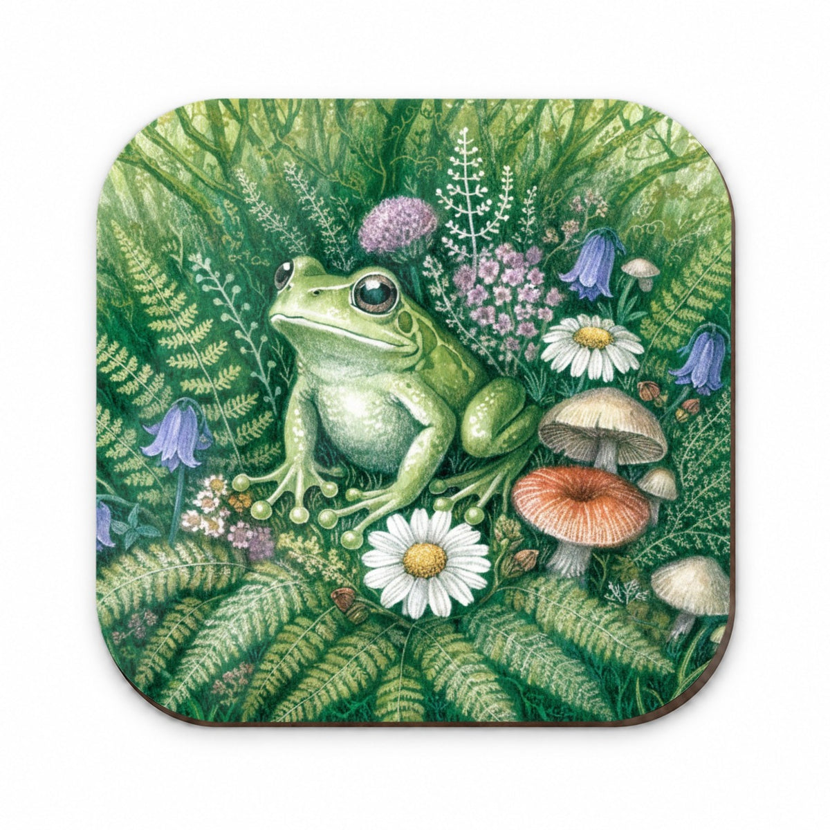 Frog Wildflower Garden Fridge Magnet