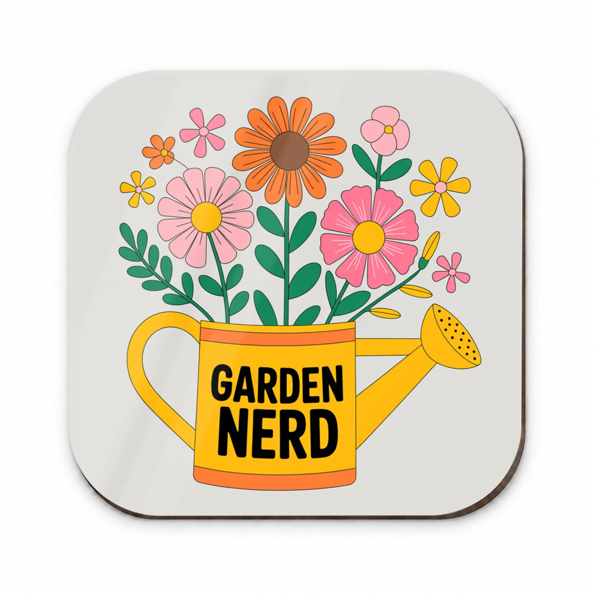 Garden Nerd Watering Can Flowers Fridge Magnet