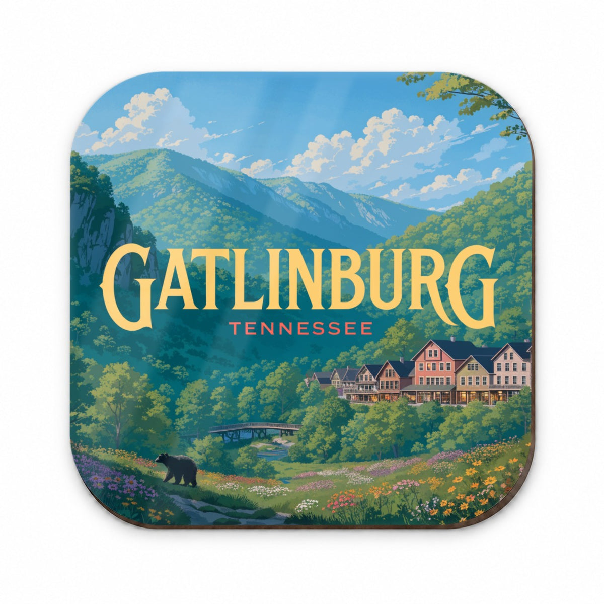 Gatlinburg Tennessee Travel Fridge Magnet