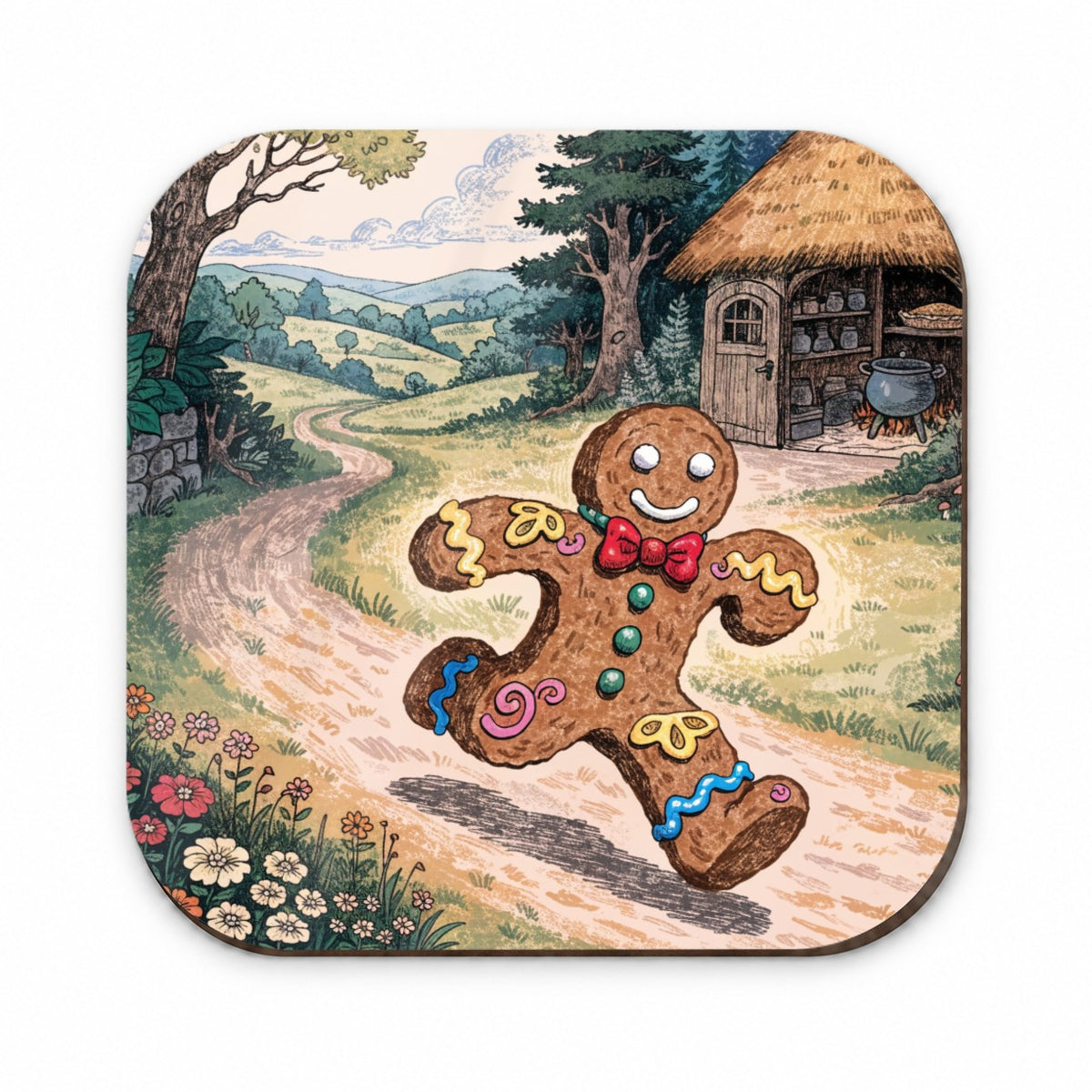 Gingerbread Man Fairy Tale Christmas Fridge Magnet