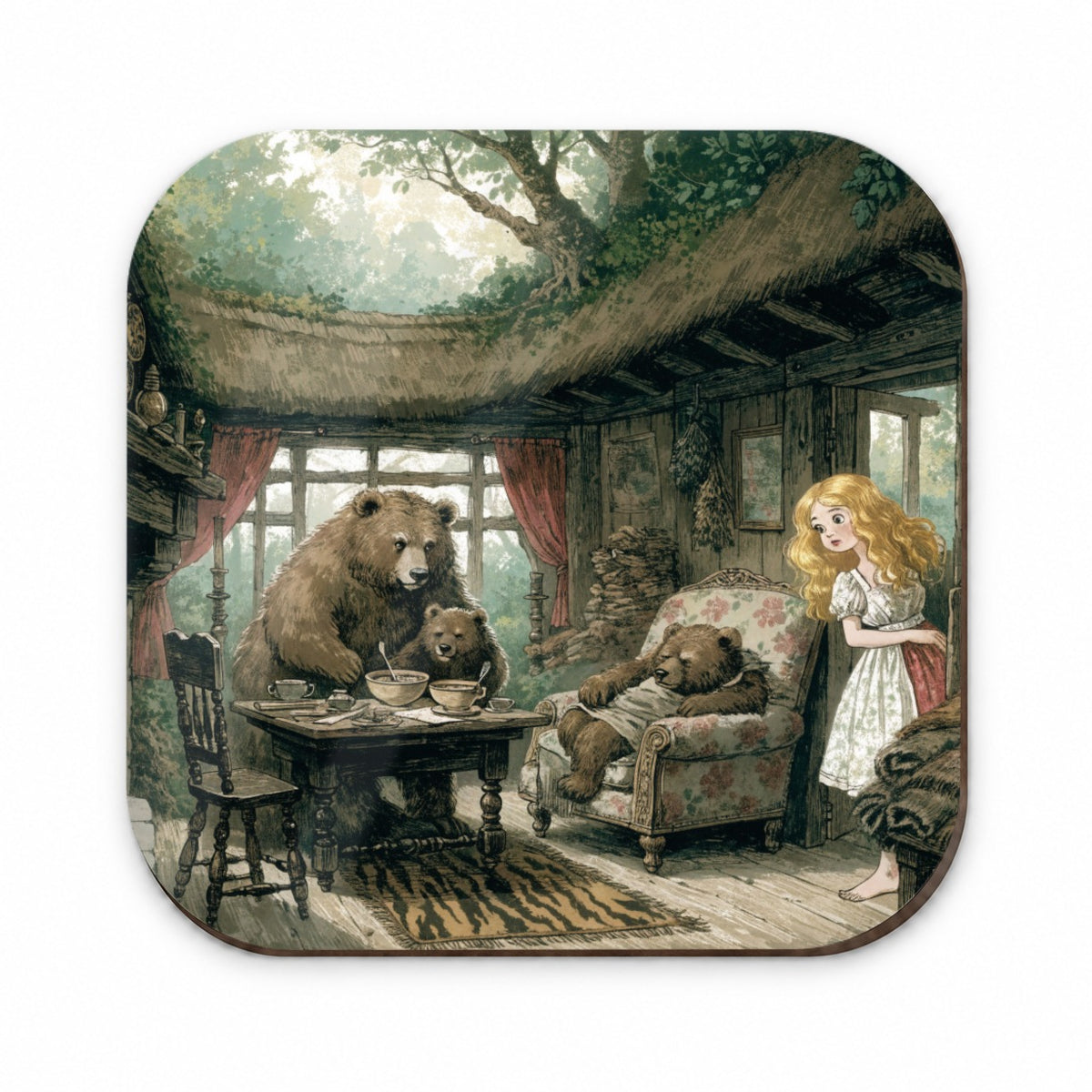 Goldilocks Three Bears Fridge Magnet